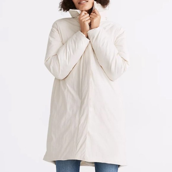 Madewell Jackets & Blazers - Madewell x Buffy White Mid-Length Puffer Coat Jacket S